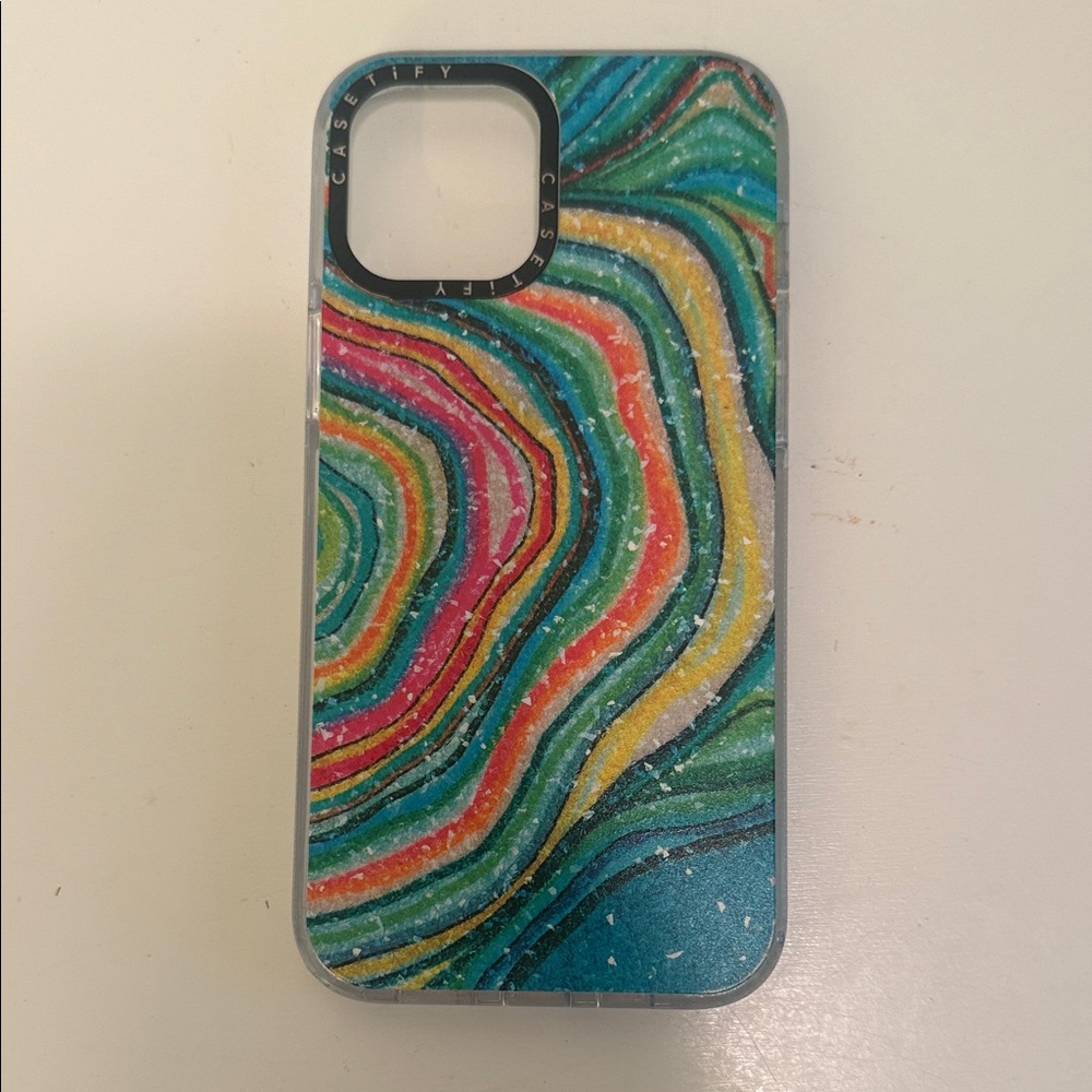 Casetify Rainbow Swirl Phone Case MagSafe iPhone 12 Pro Max